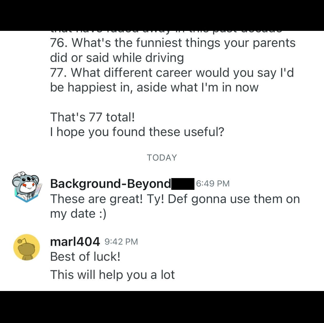 Questions She'll Love