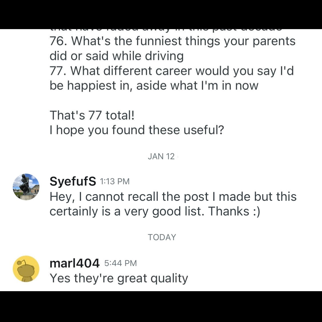 Questions She'll Love