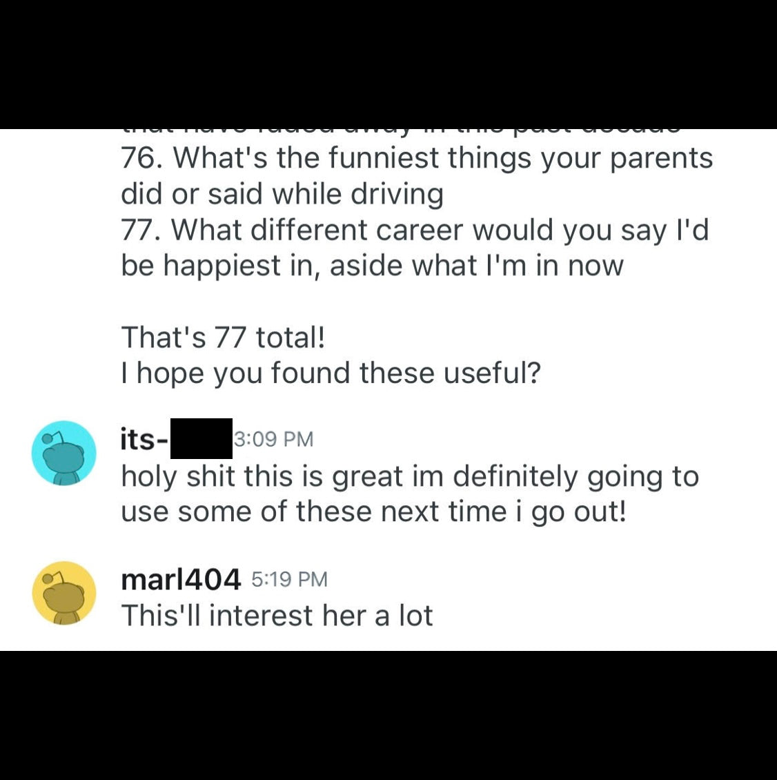 Questions She'll Love